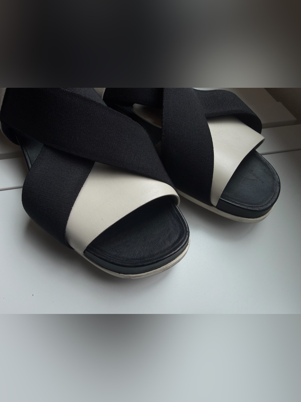 Camper Atonic black and off-white Cross-Strap Women’s Sandal - Picture 10 of 10